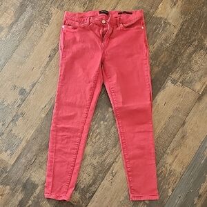 Banana Republic Women's Pink Skinny Cropped Jeans